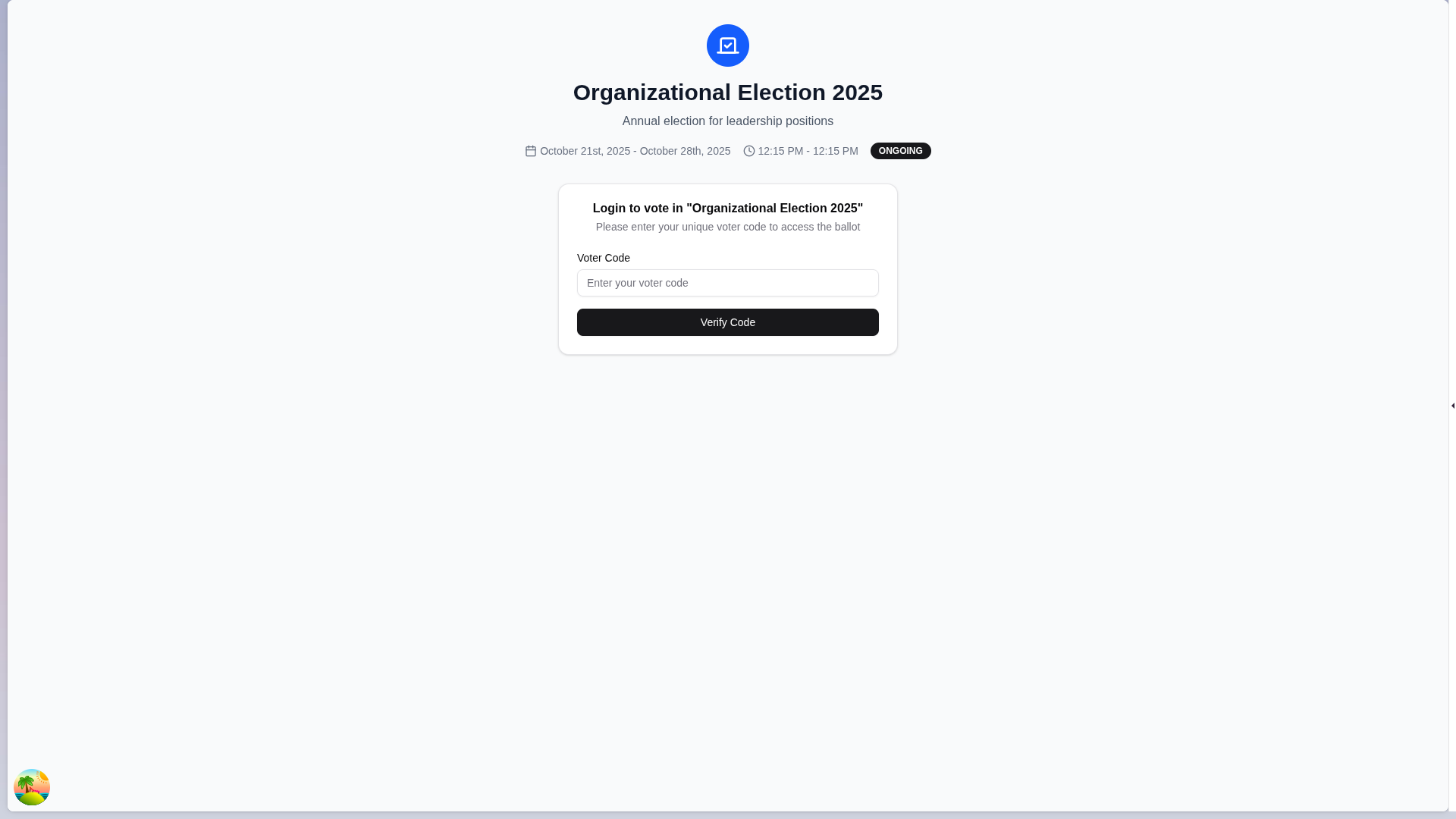Pre-Voting Authentication